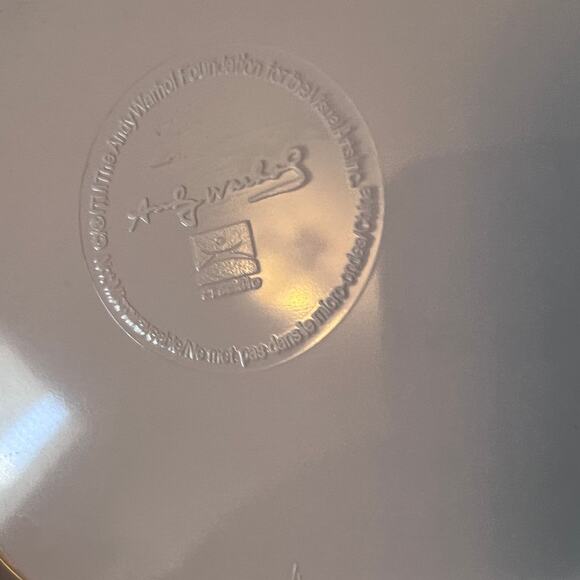 Andy Warhol Melamine Plates Set of 4 Salad 8.25" Green Blue Tacoma Flower Floral - Picture 5 of 6